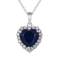 Sterling silver gift for a girlfriend, a Loretana 925 silver heart necklace