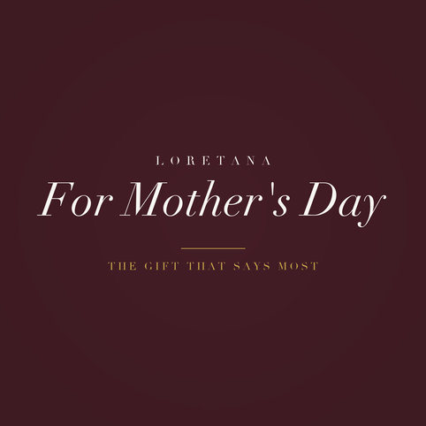 Loretana banner, a silver gift for Mother's Day