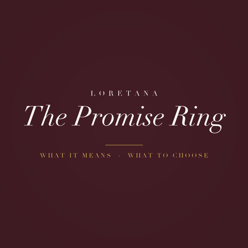 Loretana banner, the promise ring in 925 sterling silver