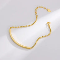 Bead Bar Bracelet · 925 Silver, 14K Gold Finish