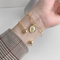 Personalized Letter Bangle · 925 Silver, 18K Gold Finish