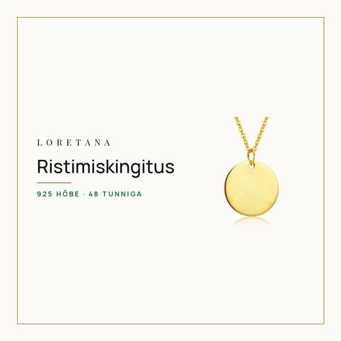 Ristimis- ja vastsündinu kingitus: graveeritud hõbeehe · Loretana