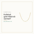 Mis vahe on kullatud, gold-filled ja vermeil-ehetel? · Loretana