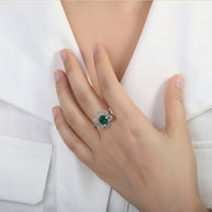 925 Silver Interchangeable Flower Ring