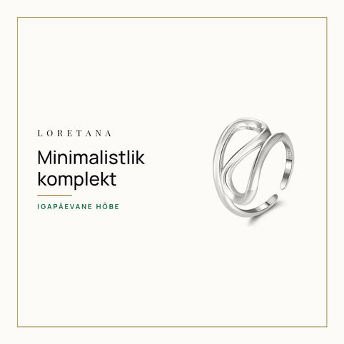 Minimalistlik komplekt — Igapäevane hõbe · Loretana