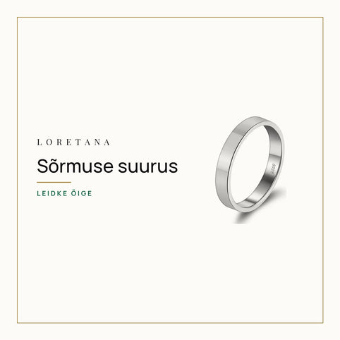 Sõrmuse suurus — Leidke õige · Loretana